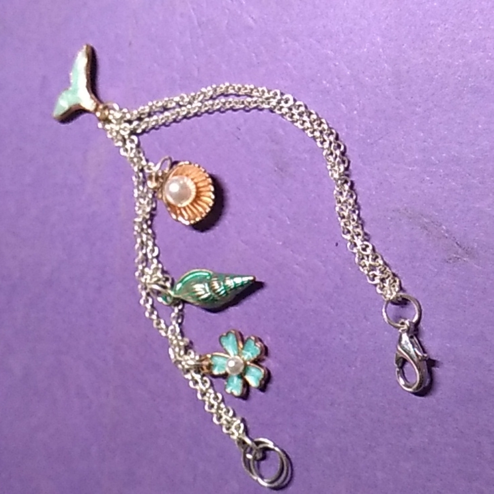 Sea and ocean charm bracelet 3.5 inch